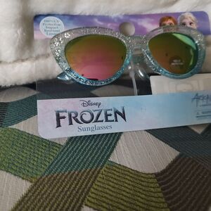 2 New Disney Frozen Sunglasses with Glitter Frame/New Disney Frozen Clogs